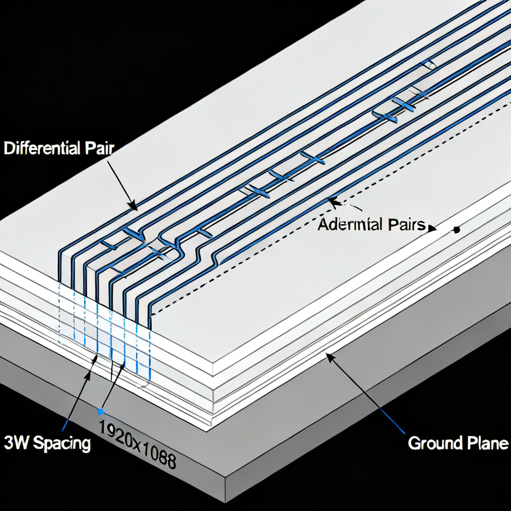 When 3W rule for crosstalk in high speed PCB still works for differential pairs and stripline