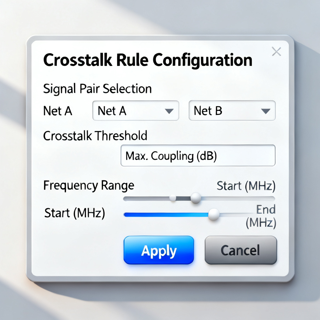 Altium DRC crosstalk rules setup for high speed PCB design rule checking