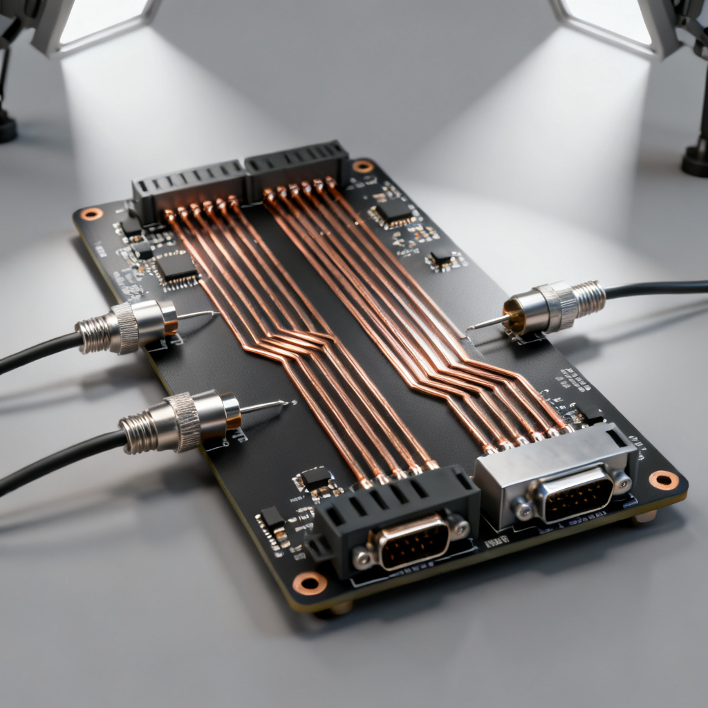 Ansys HFSS eye diagram PCB simulation 3D model with differential pair traces