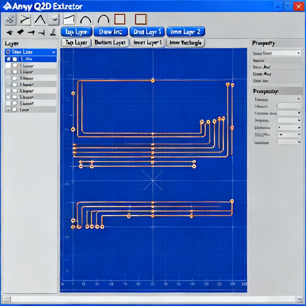 Manual geometry creation for impedance control PCB simulation in Ansys Q2D Extractor