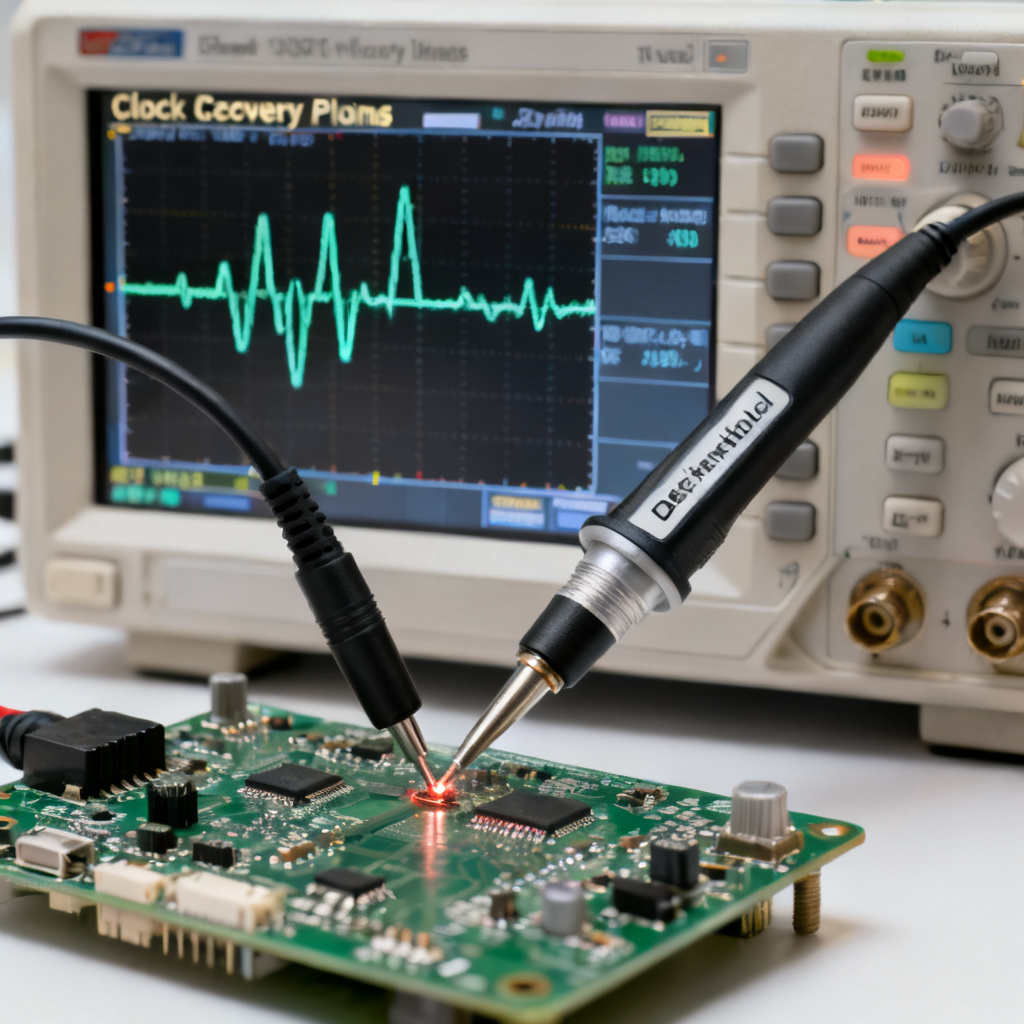 Clock recovery and differential probing setup for high-speed PCB eye diagram measurement
