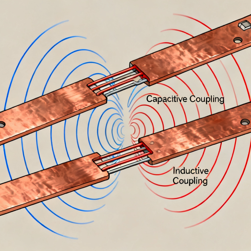 Crosstalk coupling mechanisms capacitive and inductive in high speed PCB design review