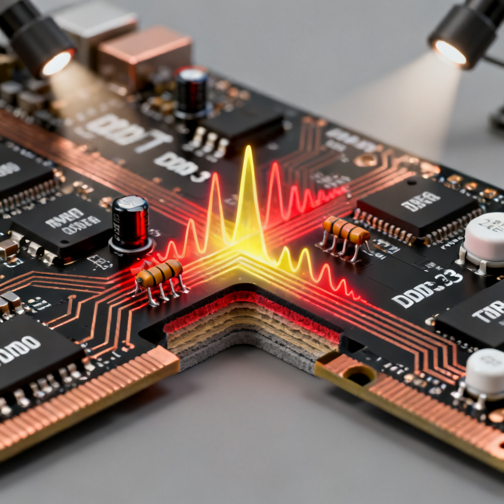 DDR3 memory bus T-junction reflection case study high-speed PCB
