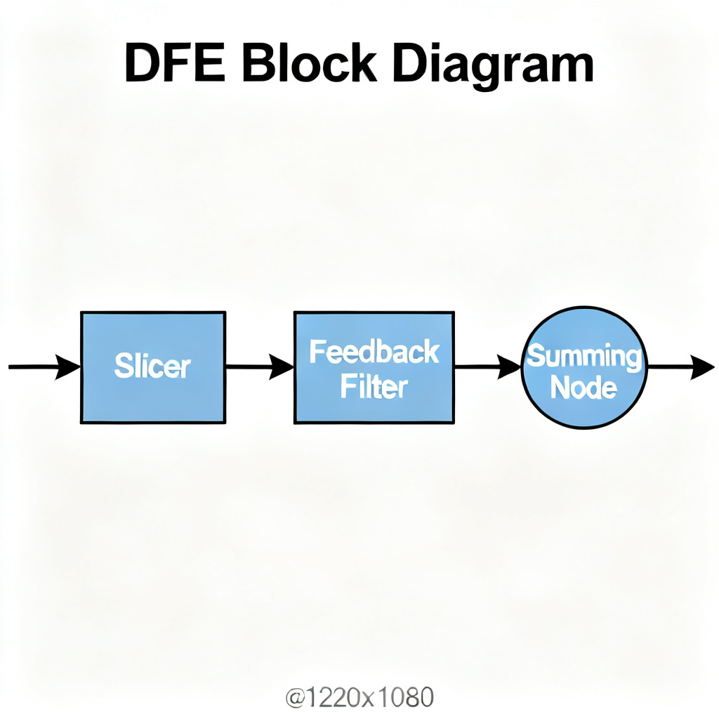 DFE decision feedback equalization architecture for jitter cancellation in high speed PCB