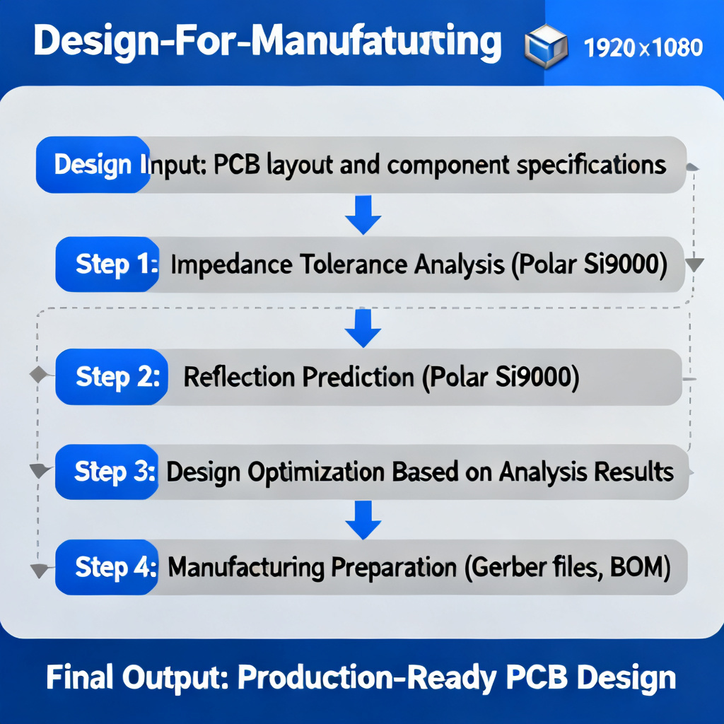 Design-for-Manufacturing workflow using Polar Si9000 for reflection prediction