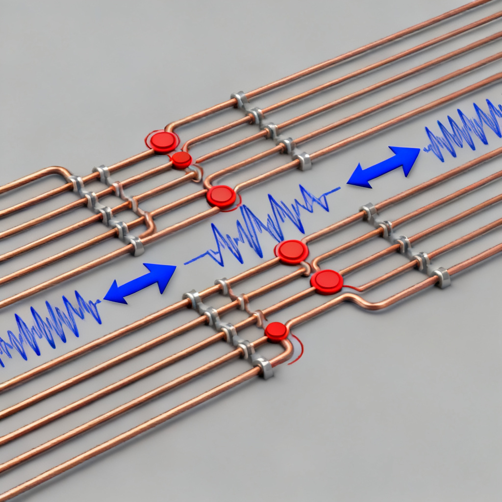 Differential pair transmission line fundamentals showing impedance mismatch and reflection in transmission line
