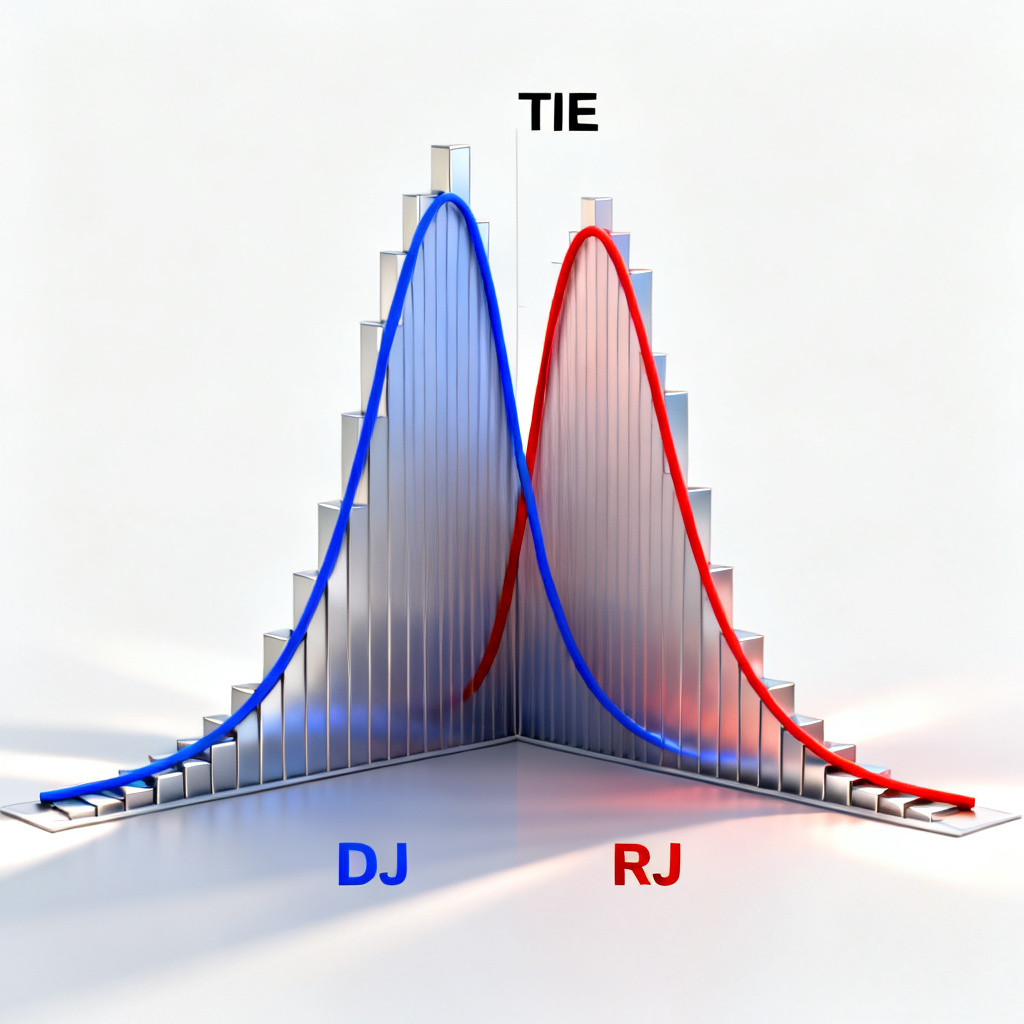Dual-Dirac model jitter decomposition for high speed PCB design review