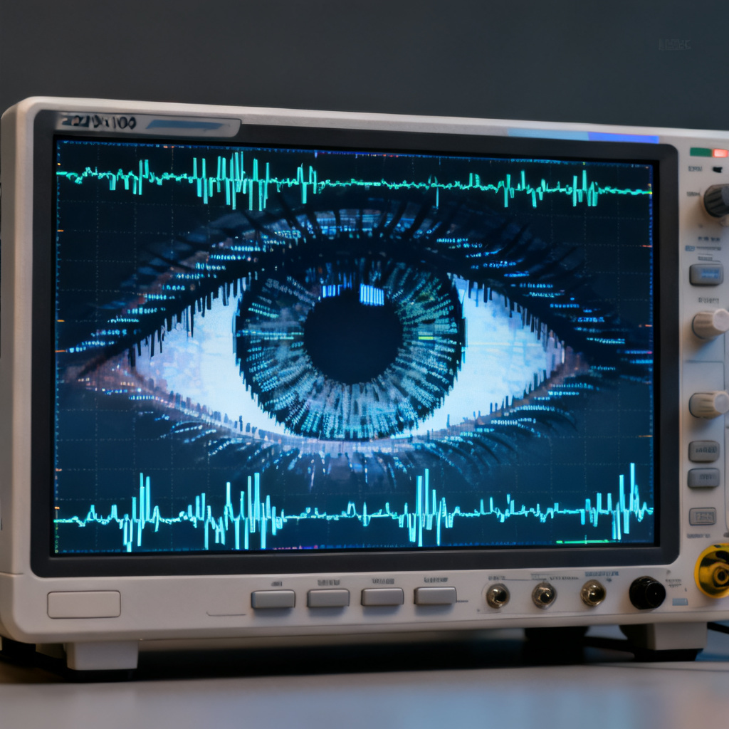 Eye diagram formation through signal overlay in high-speed PCB testing