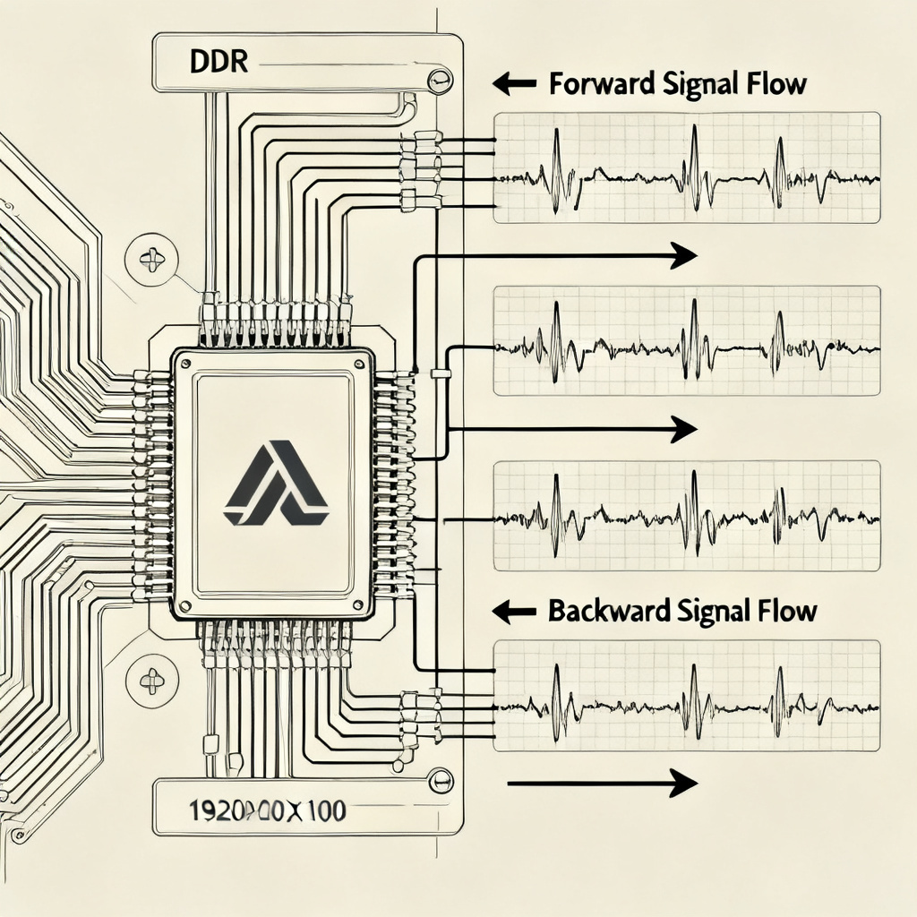 Forward and backward crosstalk in high speed PCB for DDR interfaces