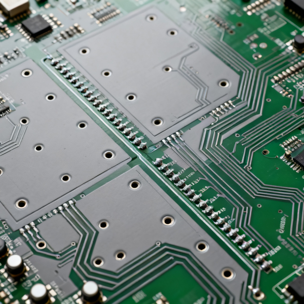 Guard trace crosstalk mitigation technique in high speed PCB layout