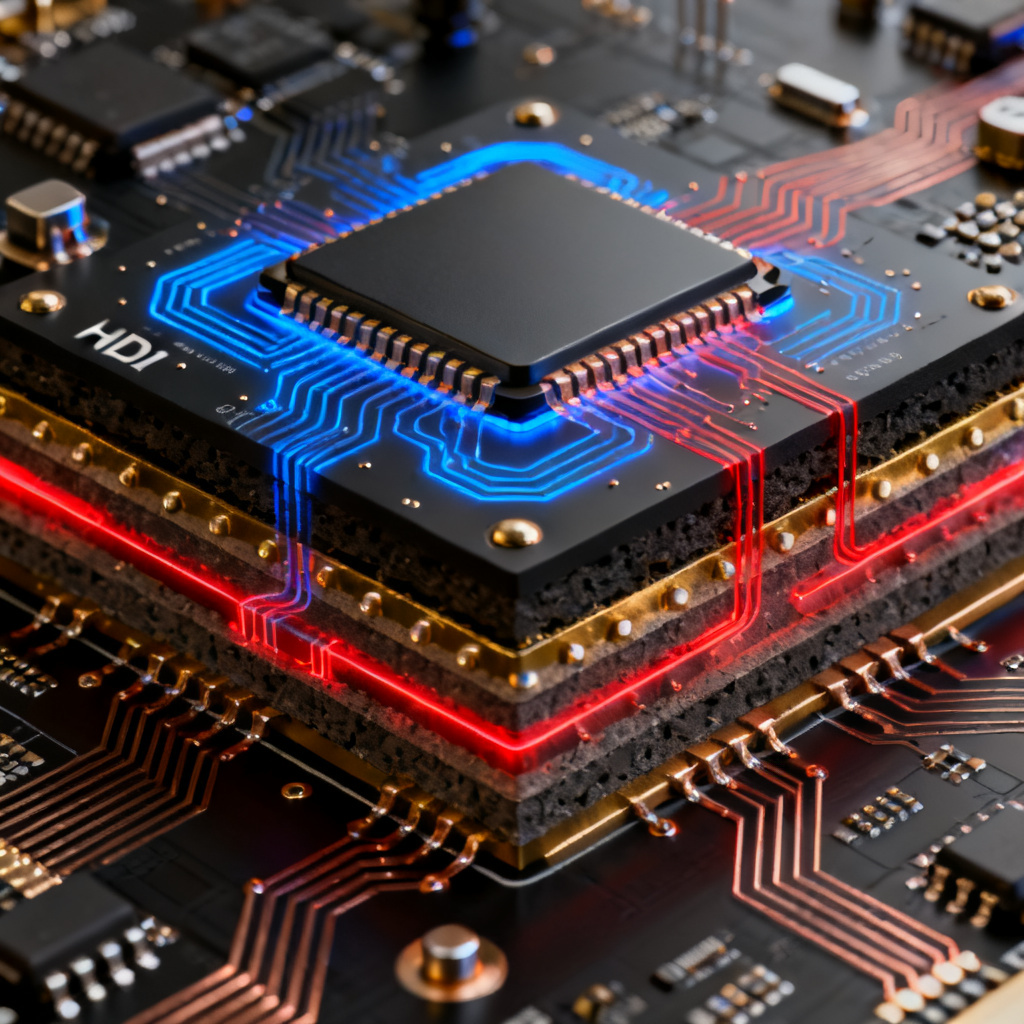 HDI microvia return path optimization for BGA high-speed PCB