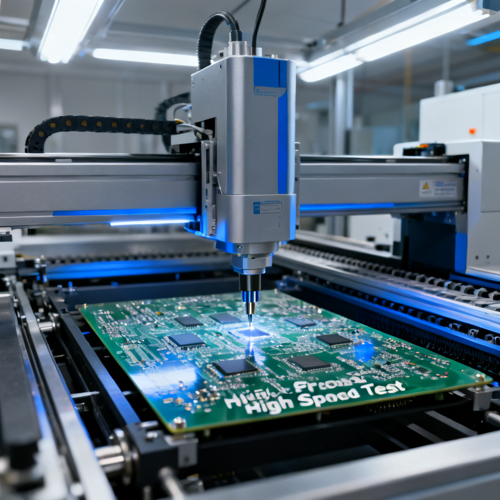 High Speed PCB assembly testing with flying probe machine