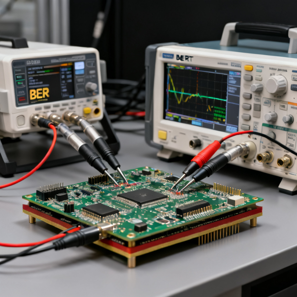 High-speed PCB BER measurement setup for bathtub curve extrapolation