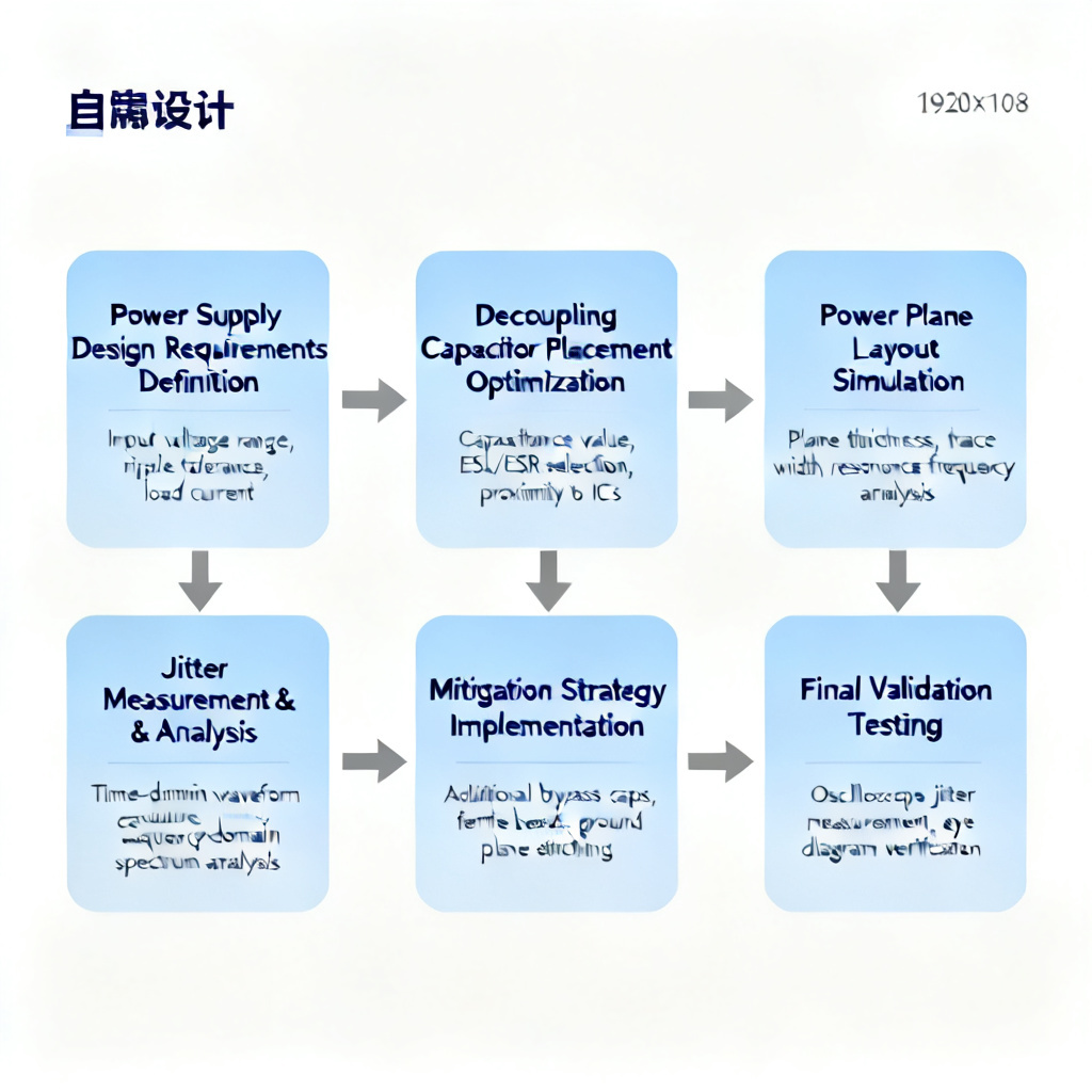 High speed PCB design flow integrating power supply induced jitter analysis