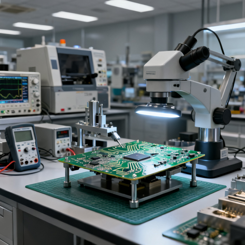High speed PCB manufacturing mask testing in signal integrity lab