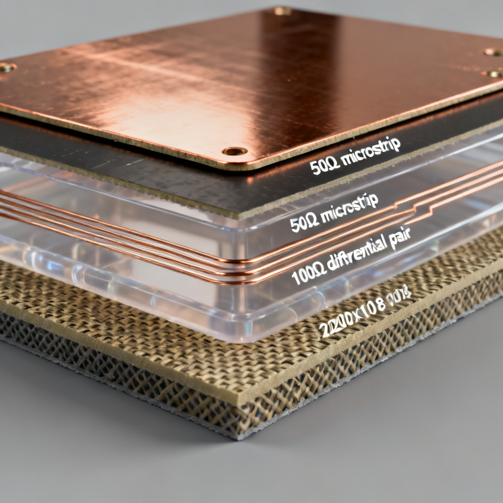 High Speed PCB stackup planning with multi-layer structure and impedance control