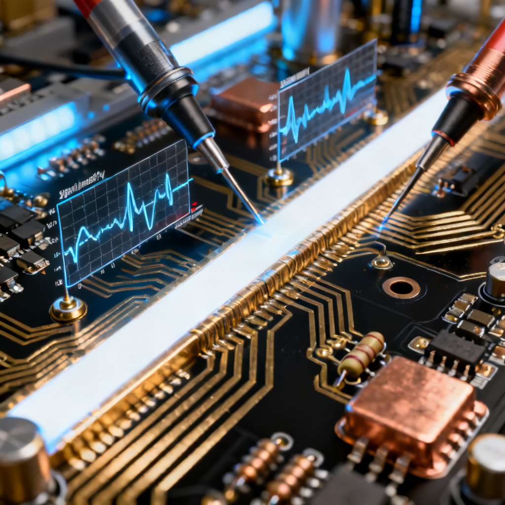 HyperLynx crosstalk waveform results showing NEXT and FEXT in high speed PCB simulation