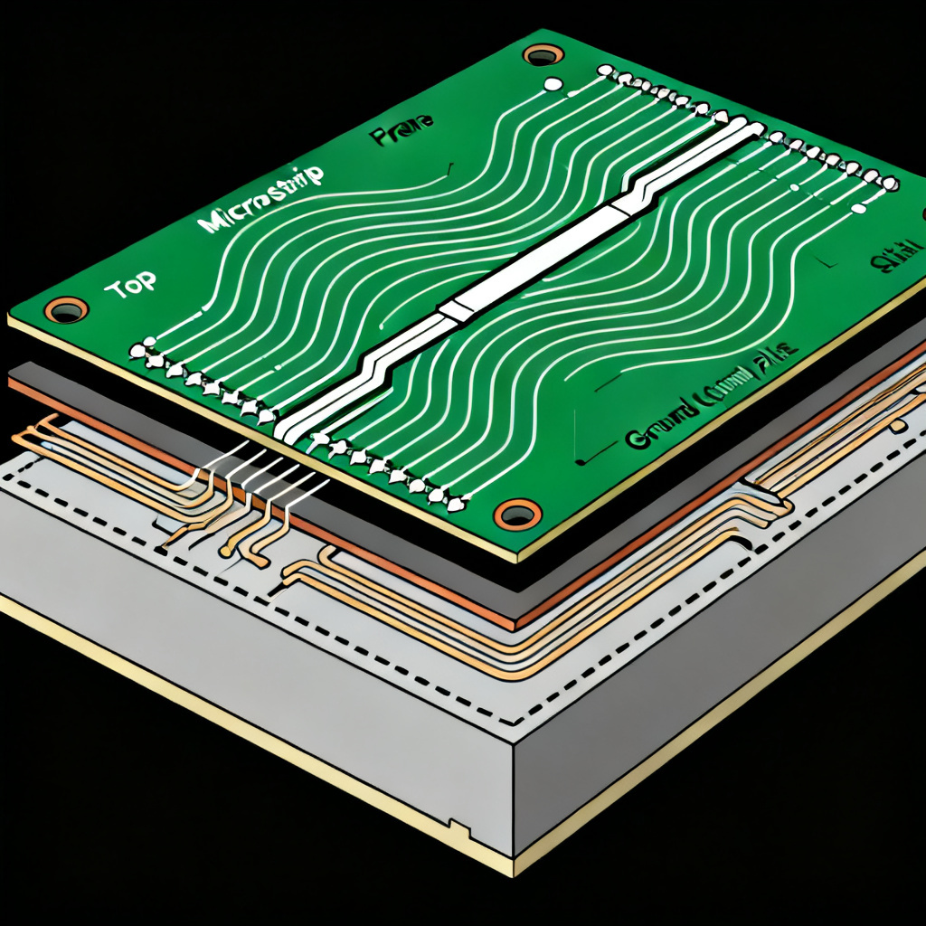 Impedance controlled return path for microstrip and stripline high speed PCB design