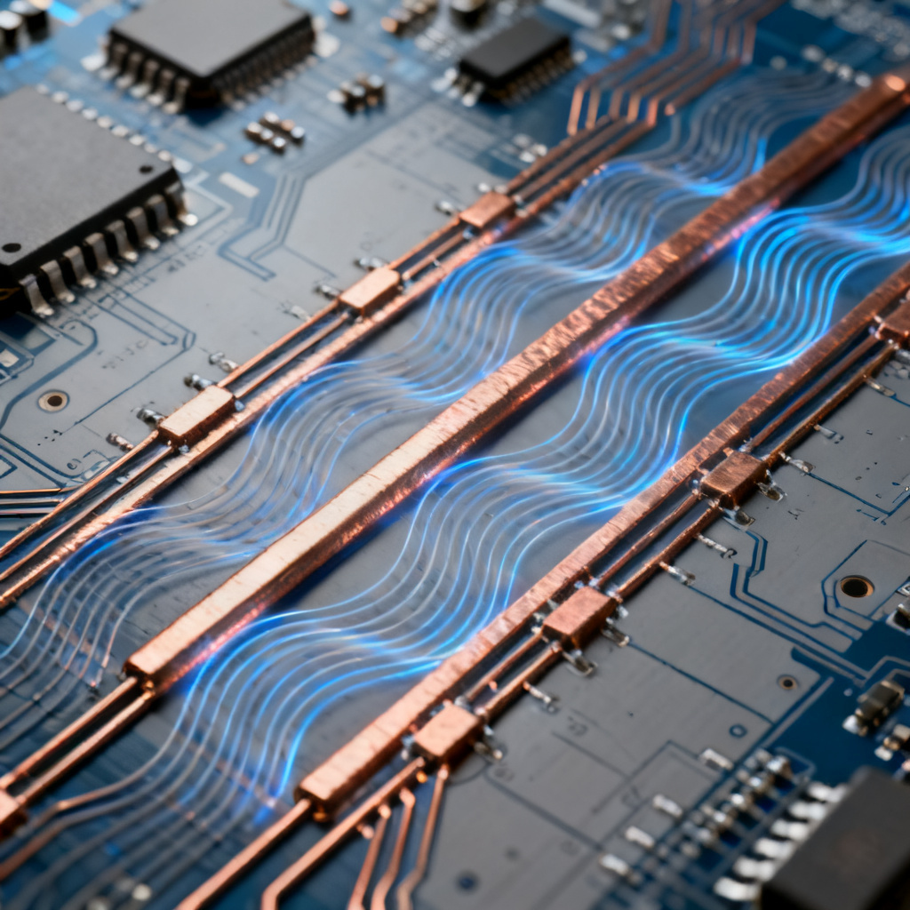 Inter pair crosstalk in high speed PCB routing showing adjacent differential pairs