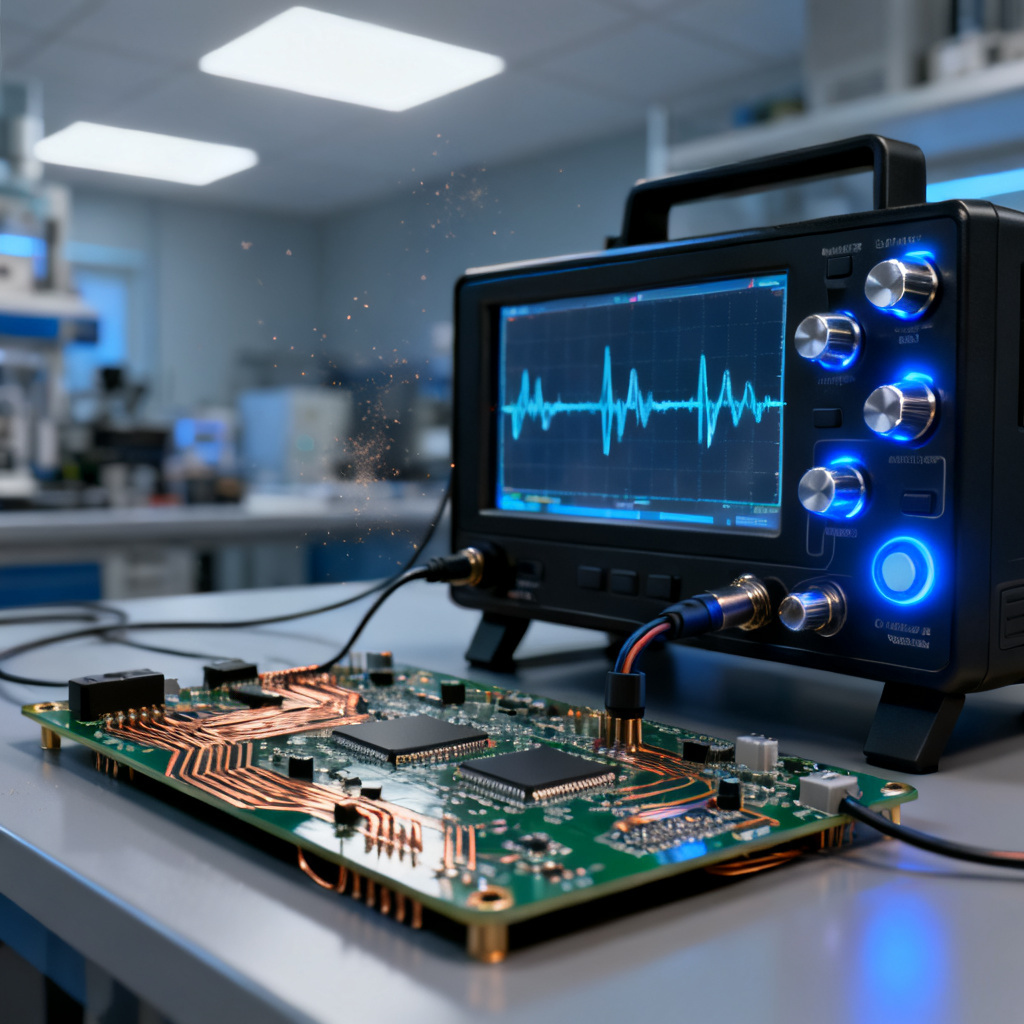 Oscilloscope setup for jitter decomposition in High Speed PCB serial data analysis