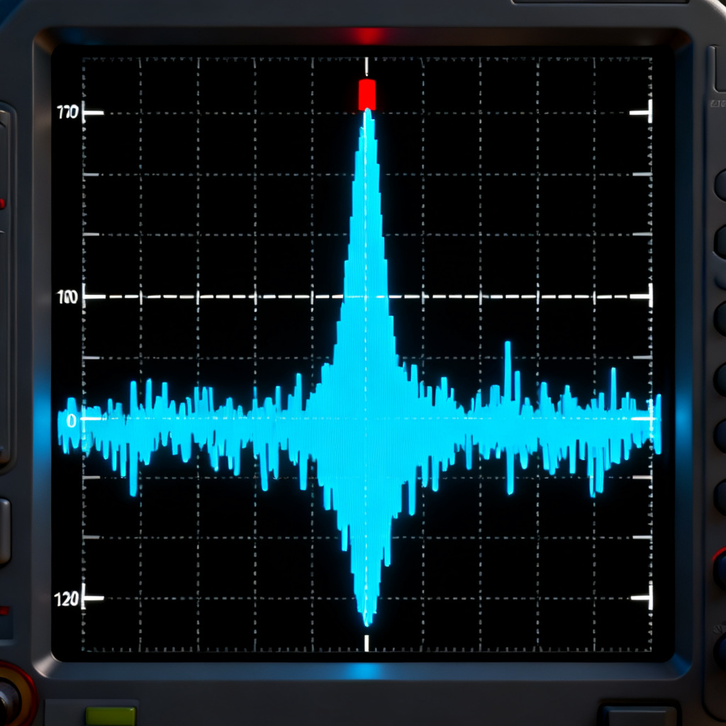 Jitter decomposition high speed PCB spectrum analysis showing periodic jitter peak