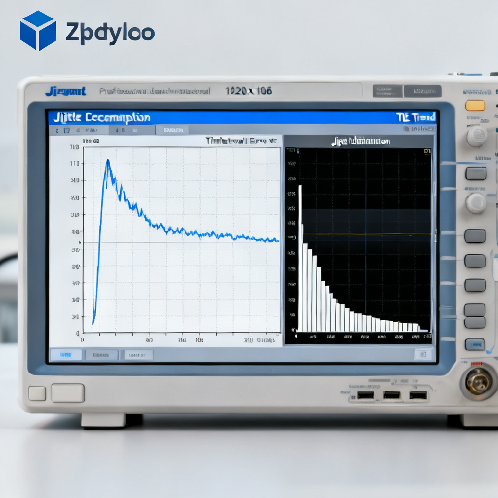 Jitter decomposition on oscilloscope for high speed PCB signal integrity analysis