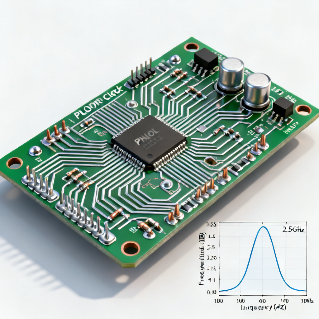 Jitter transfer in PLL clock distribution for high speed PCB networks with frequency response