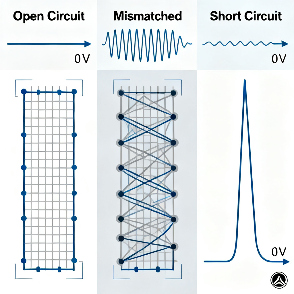 Practical Lattice Diagram method examples for PCB engineers showing voltage waveforms