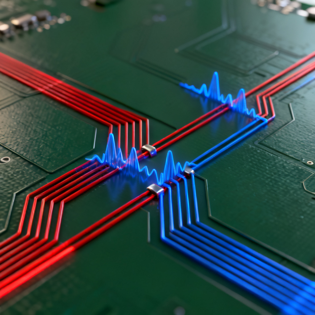Open circuit reflection in transmission line showing voltage doubling at unterminated load