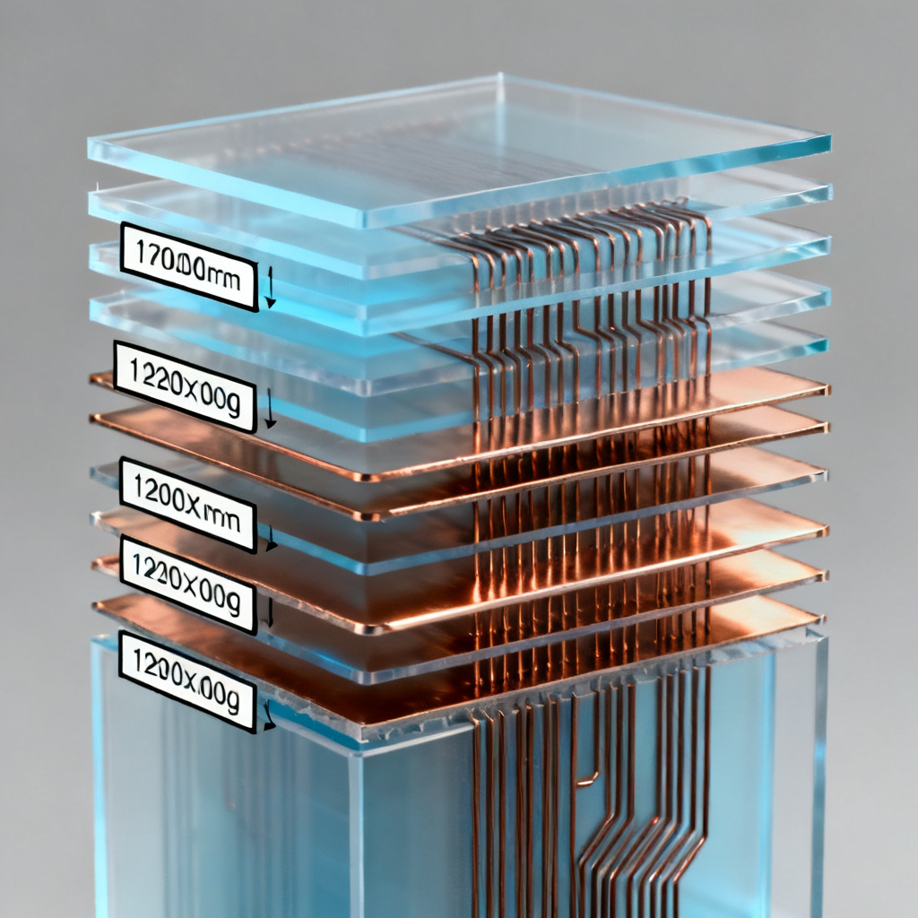 PCB layer stackup with dielectric height affecting crosstalk in high speed design