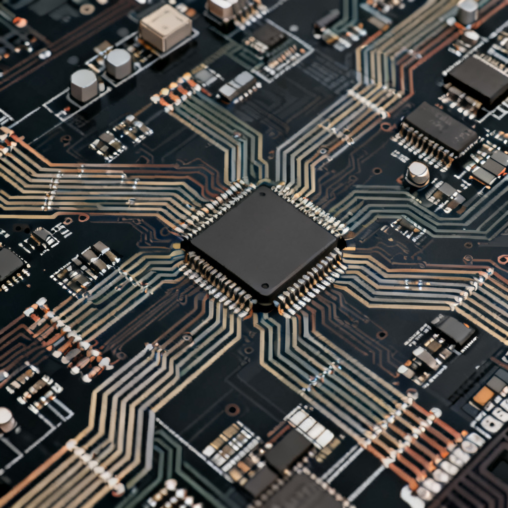 High-speed PCB layout with impedance control and differential pair routing for eye diagram performance