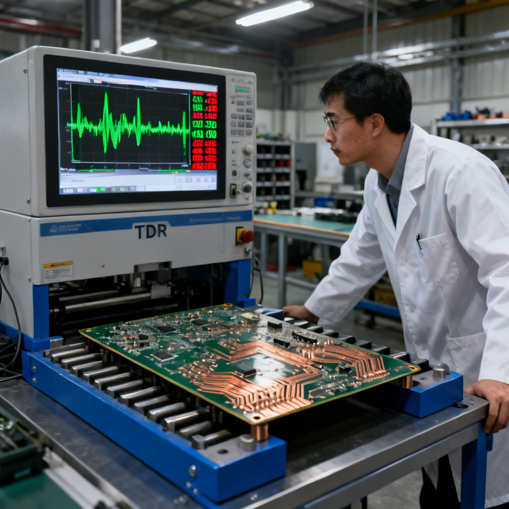 PCB manufacturing impedance verification process with TDR testing