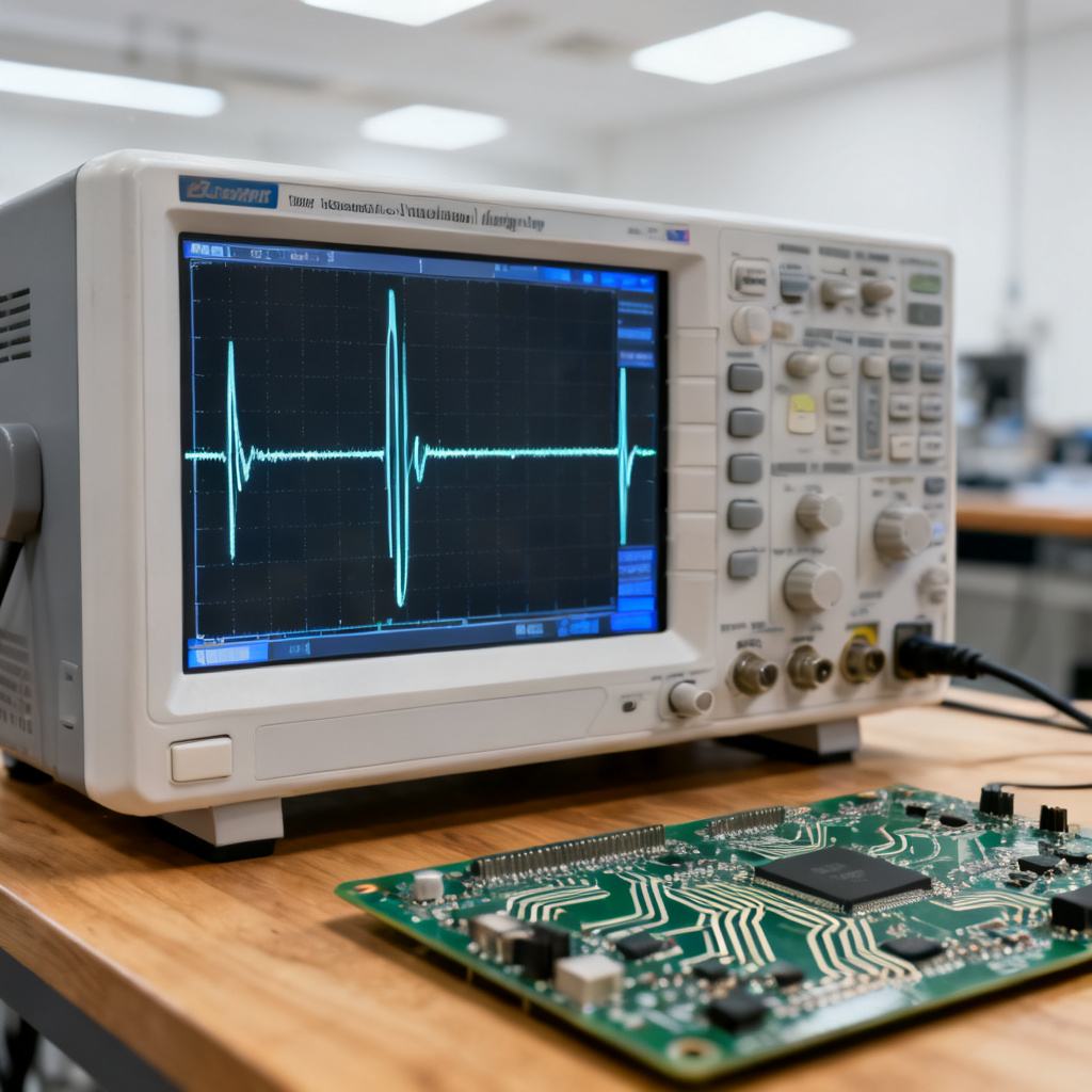 PCB signal integrity testing oscilloscope eye diagram measurement