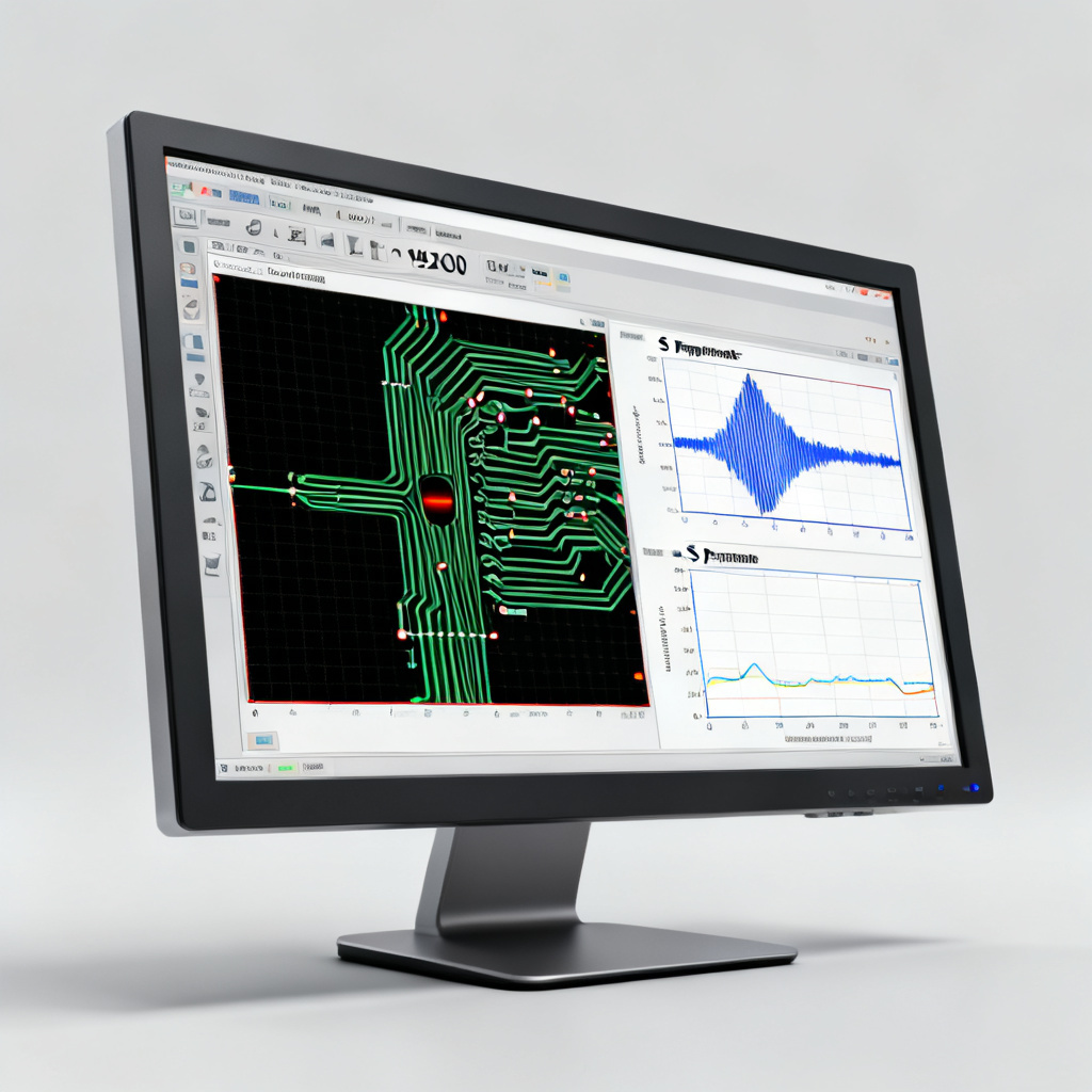 PCB simulation for crosstalk induced jitter modeling showing eye diagram analysis