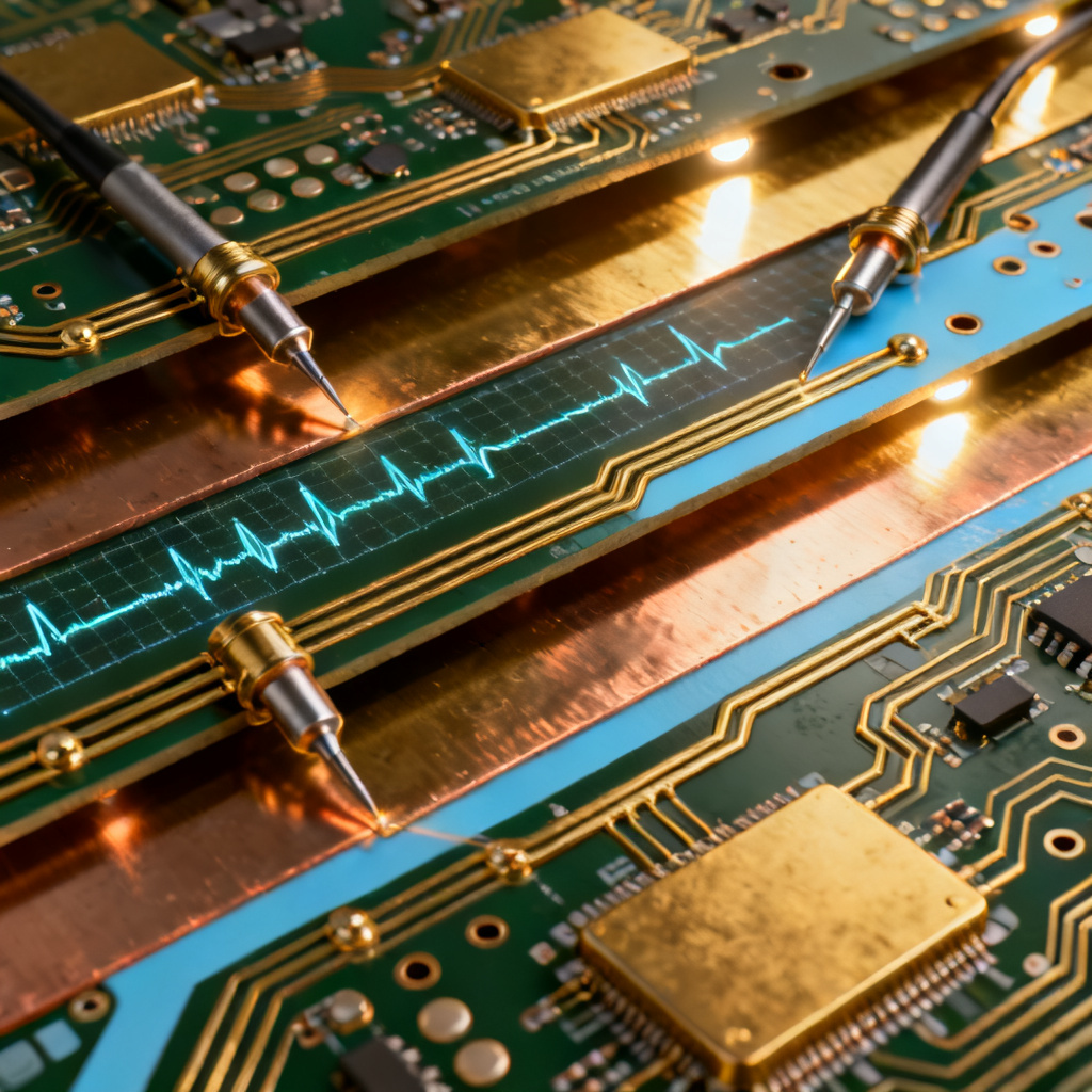 PCB stackup diagram showing microstrip and stripline layers for impedance control calculator