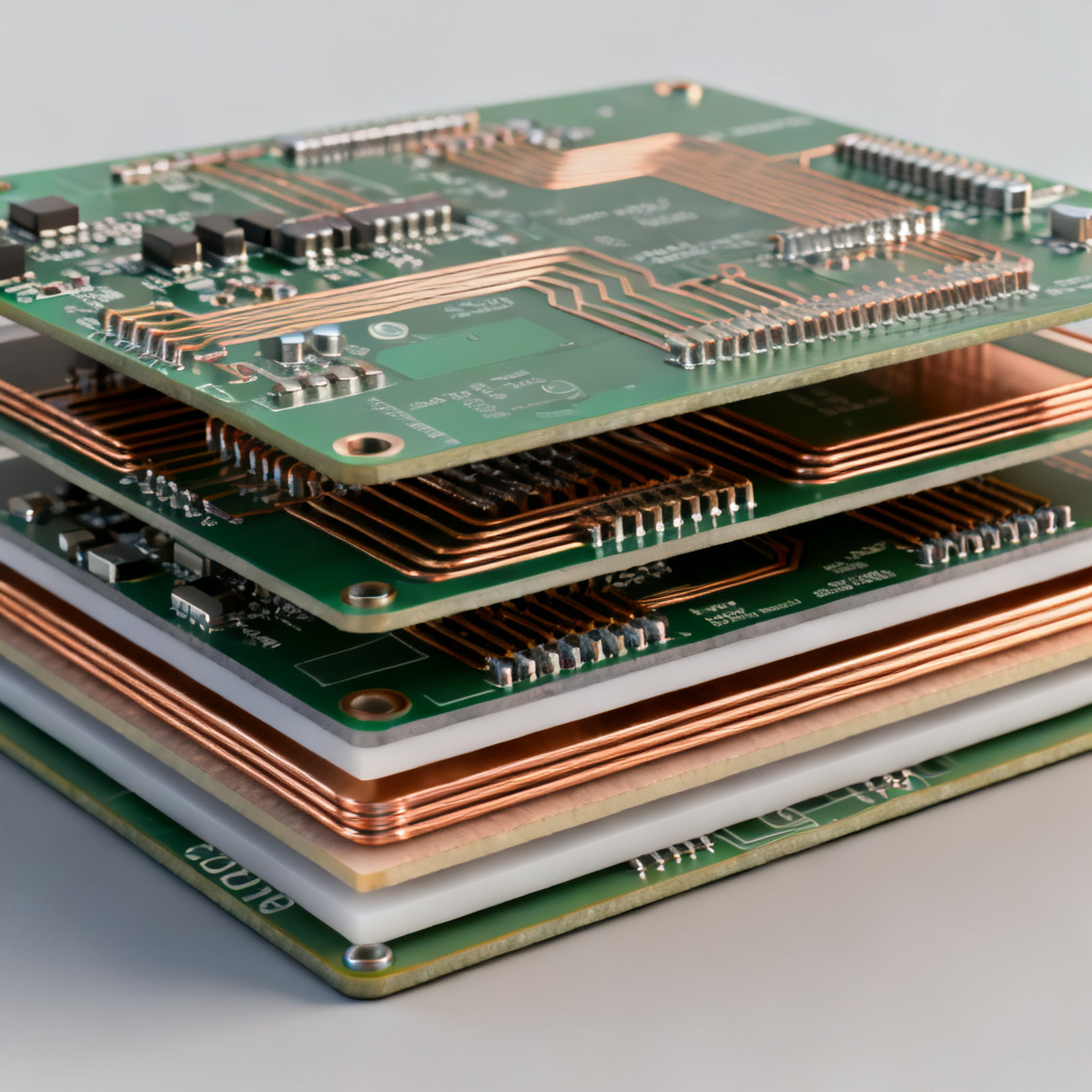 PCB stackup design for impedance control of differential pairs improving eye diagram quality