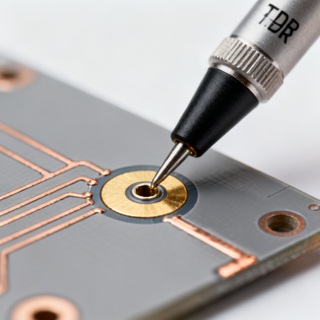 TDR testing setup for impedance control PCB coupon verification