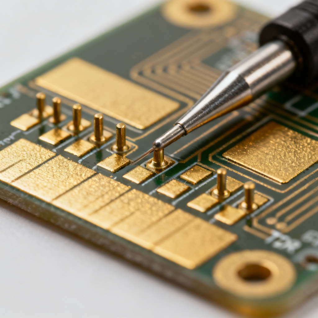 PCB test coupon prepared for TDR reflection measurement