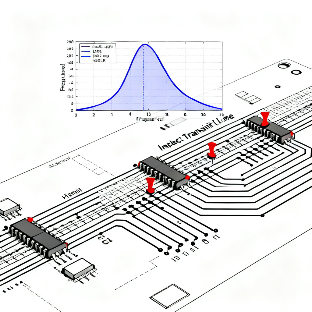 reflection in transmission line for PCIe compliance diagram showing impedance mismatch and return loss