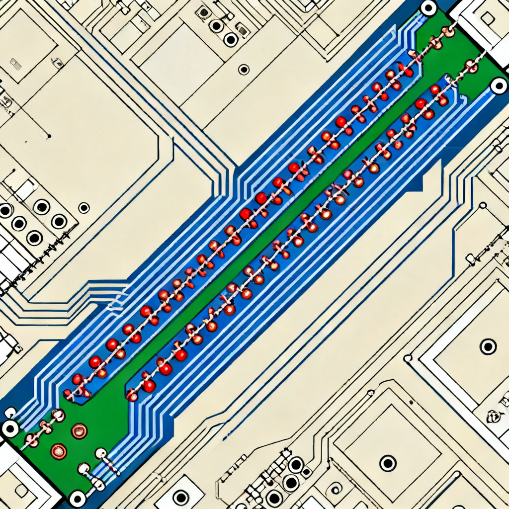 Return path via stitching for crosstalk in high speed PCB for PCIe lanes
