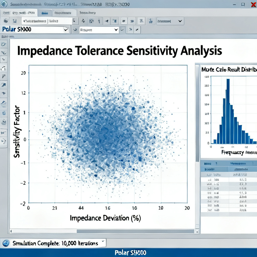 Polar Si9000 workflow for impedance tolerance analysis and reflection prediction