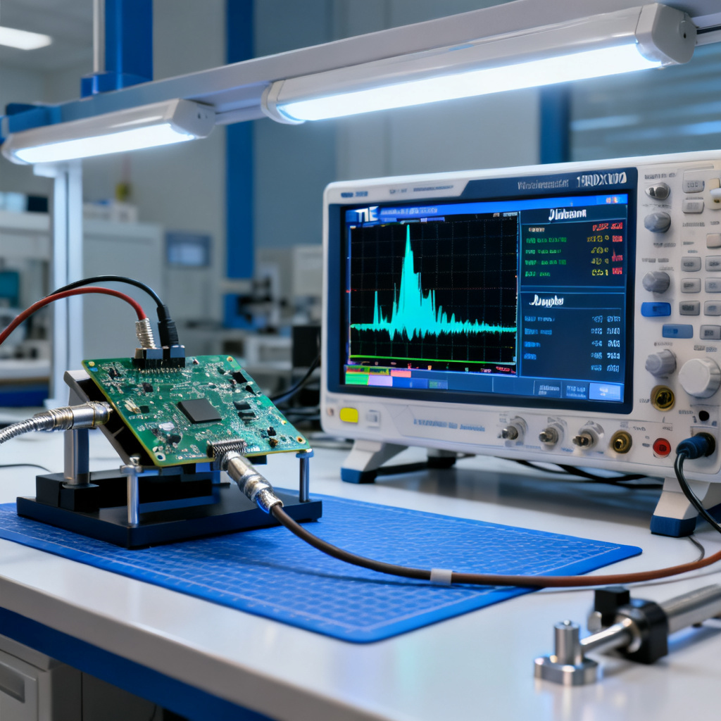 Random jitter measurement using oscilloscope TIE histogram for high speed PCB signal integrity
