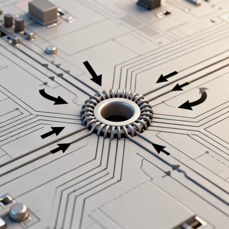 vias create a gap in return path