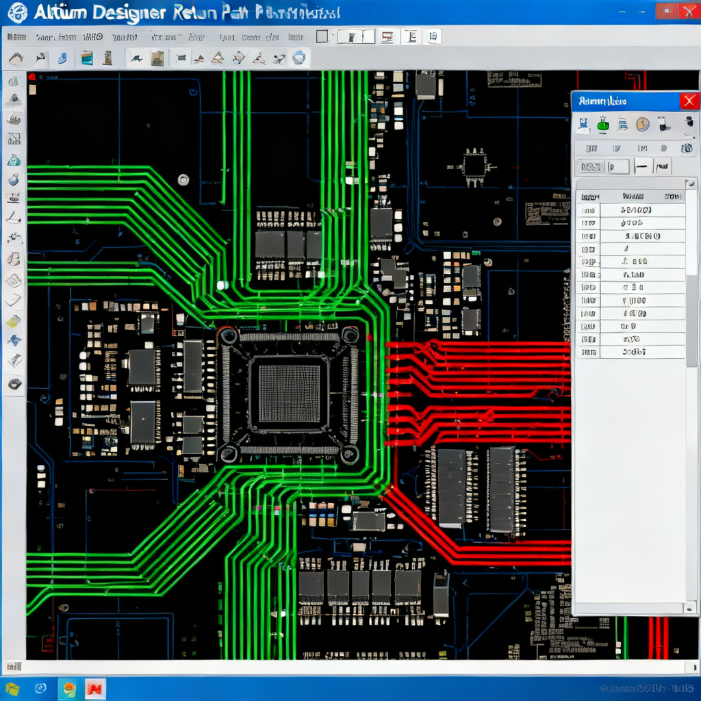 Return path analysis tool in Altium Designer for generating a return path PCB design report