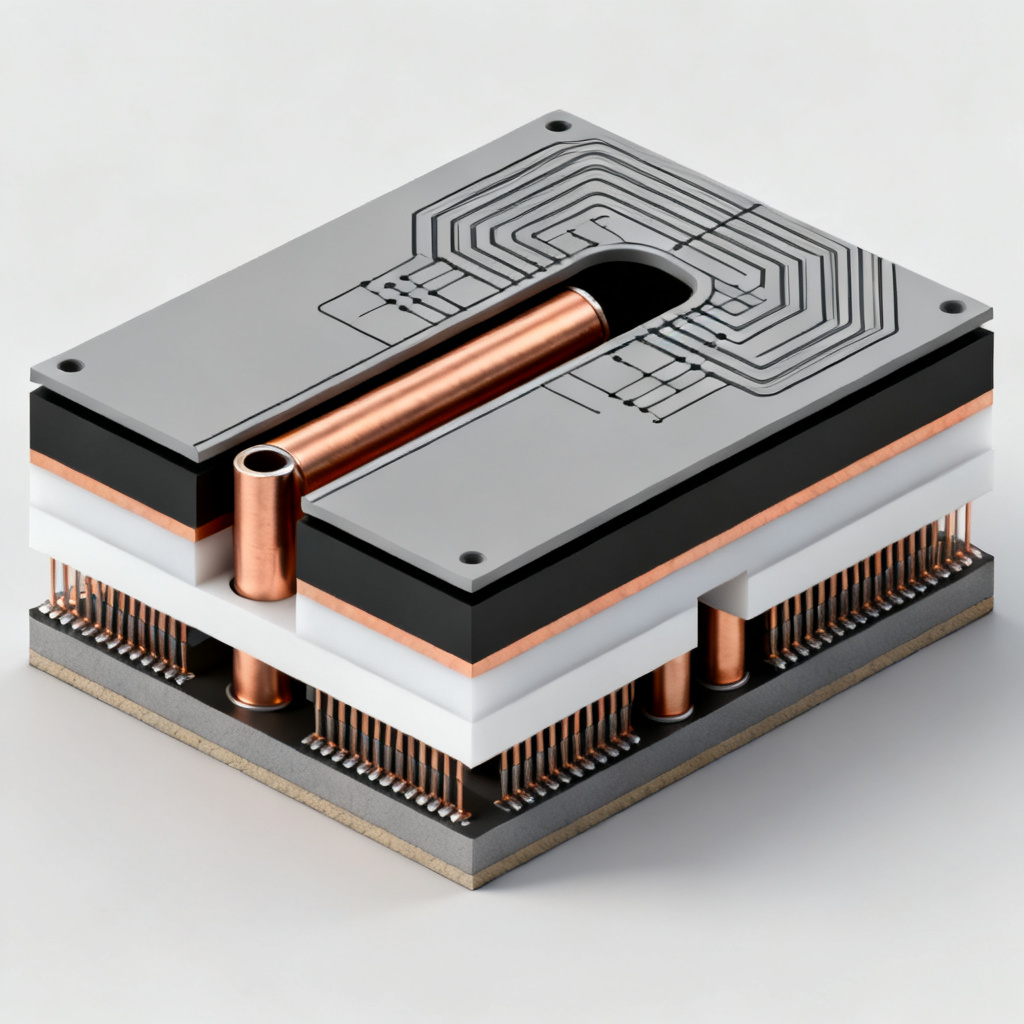 Return path discontinuity in high-speed PCB showing ground plane slot and via transition