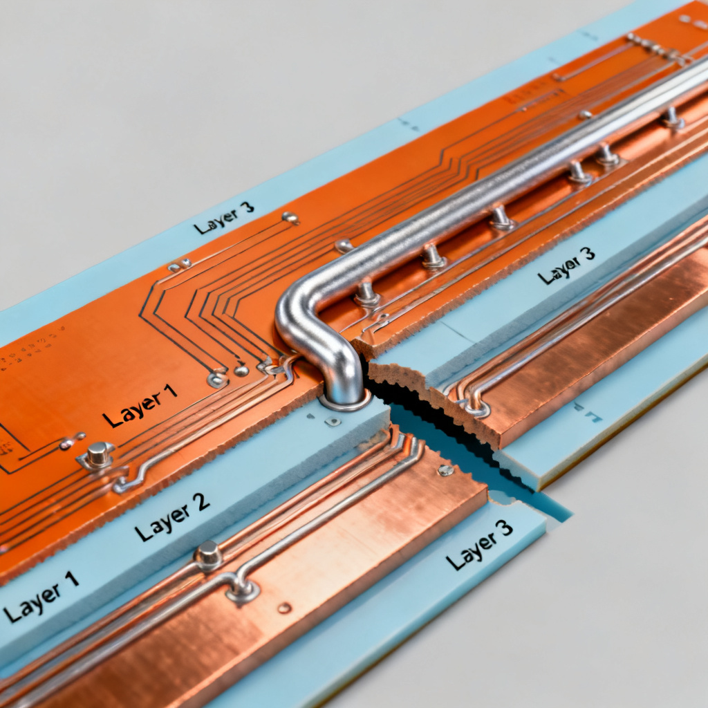 Return path gap caused by via transition in high-speed PCB design