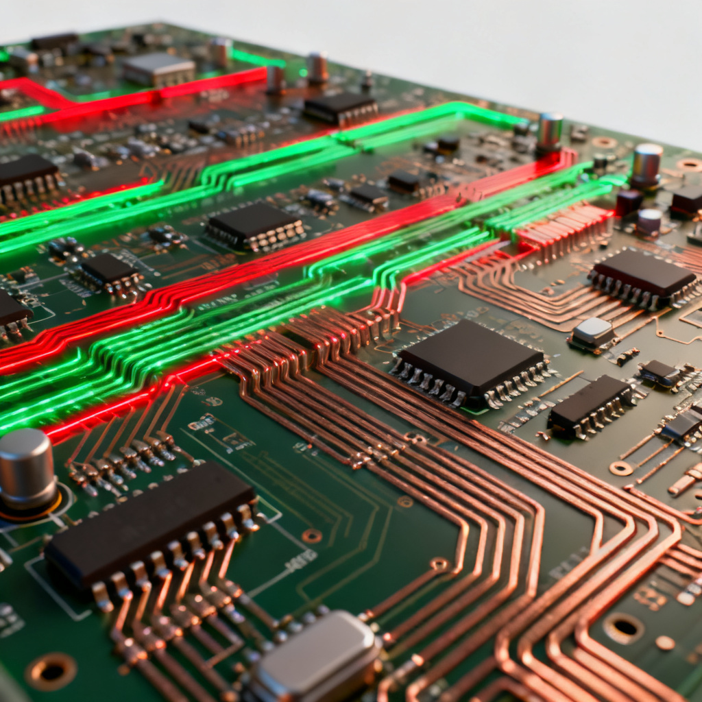 Return path PCB design report overview showing signal return current visualization on a high-speed PCB layout