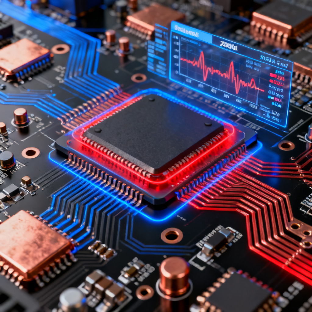 Return Path PCB Design simulation using Ansys SIwave showing current density
