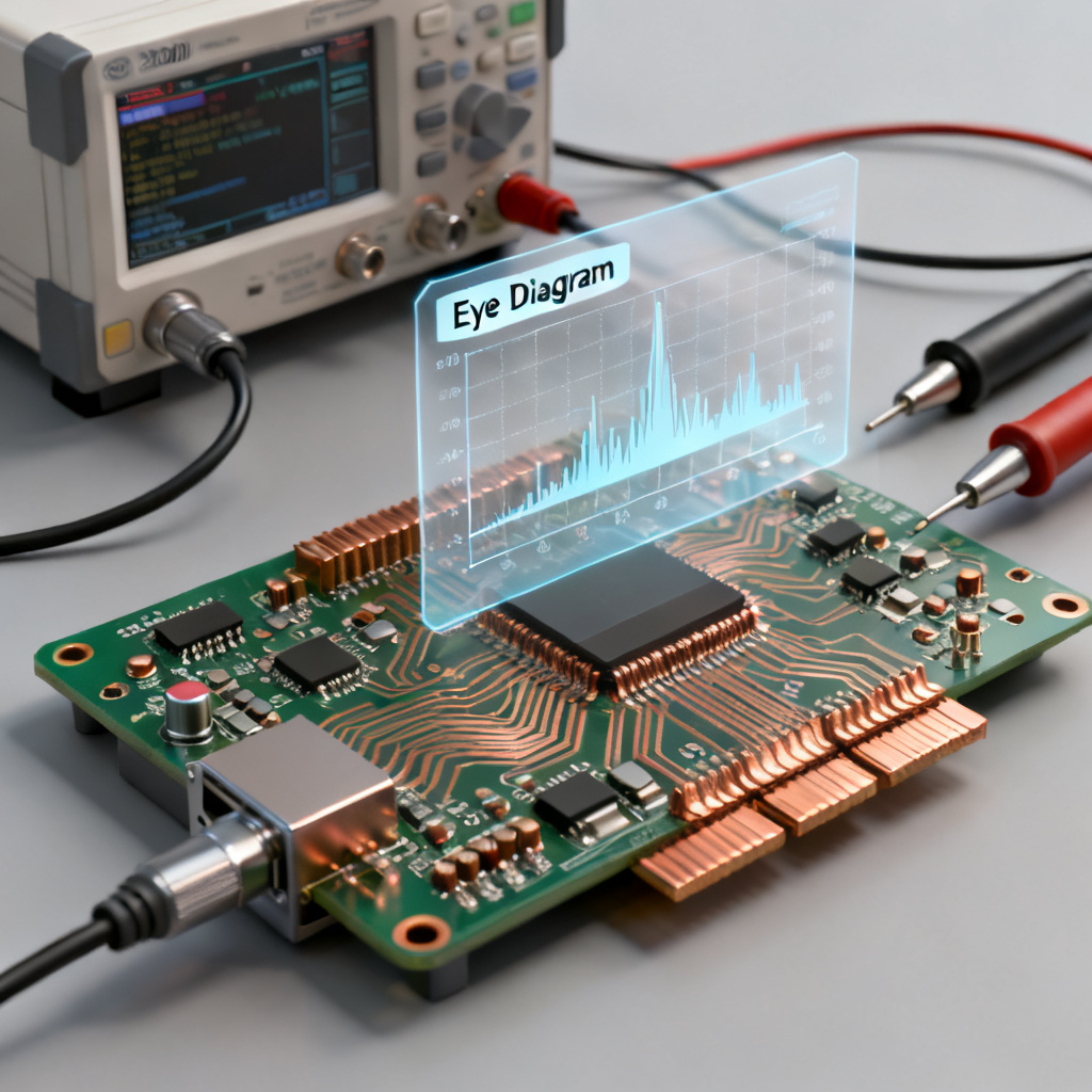 Serial link jitter eye diagram analysis for high speed PCB clock distribution networks
