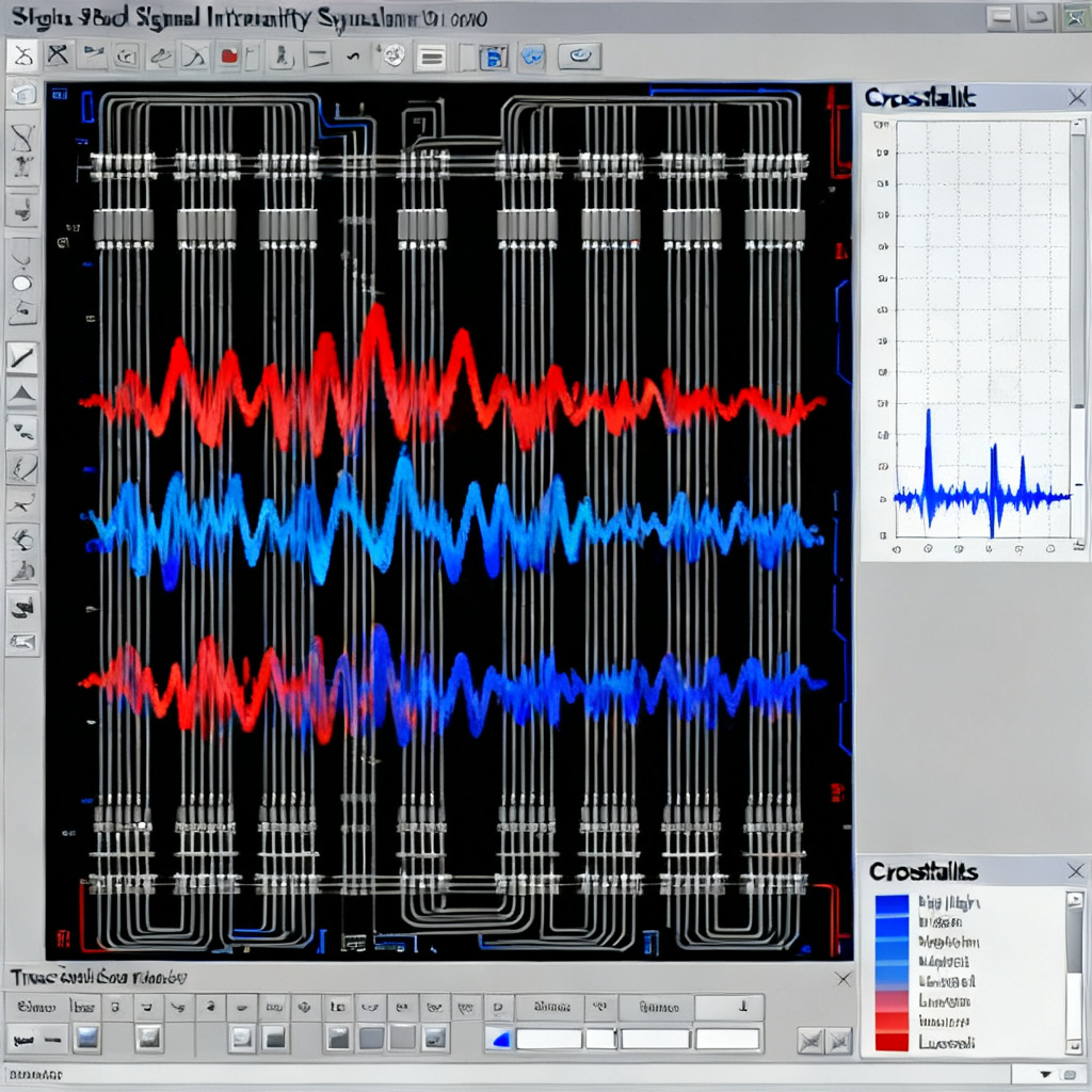 Simulation tools for crosstalk analysis in high speed PCB